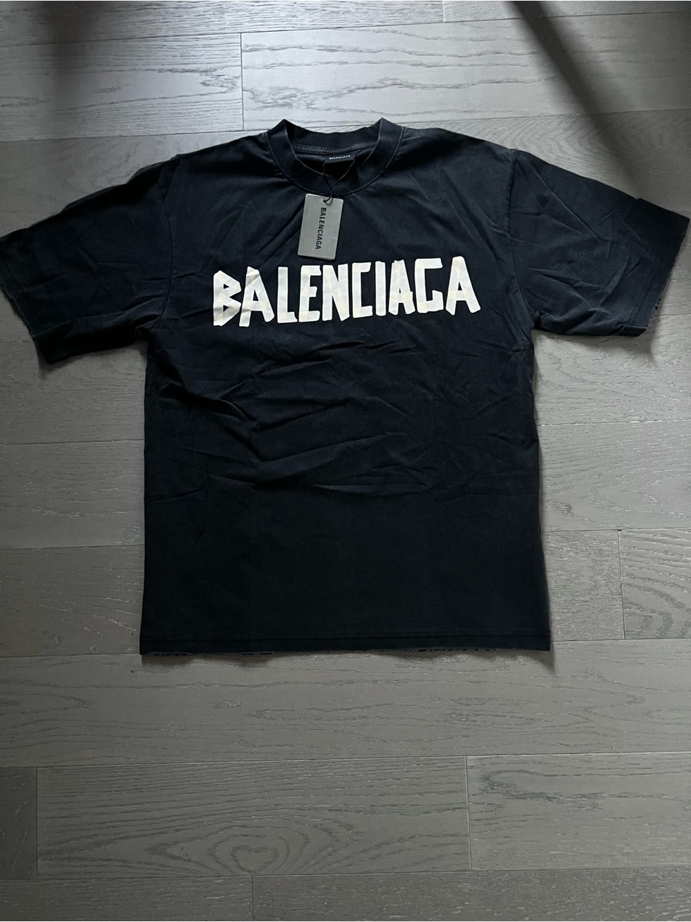 Balenciaga Black Short Sleeve Tee